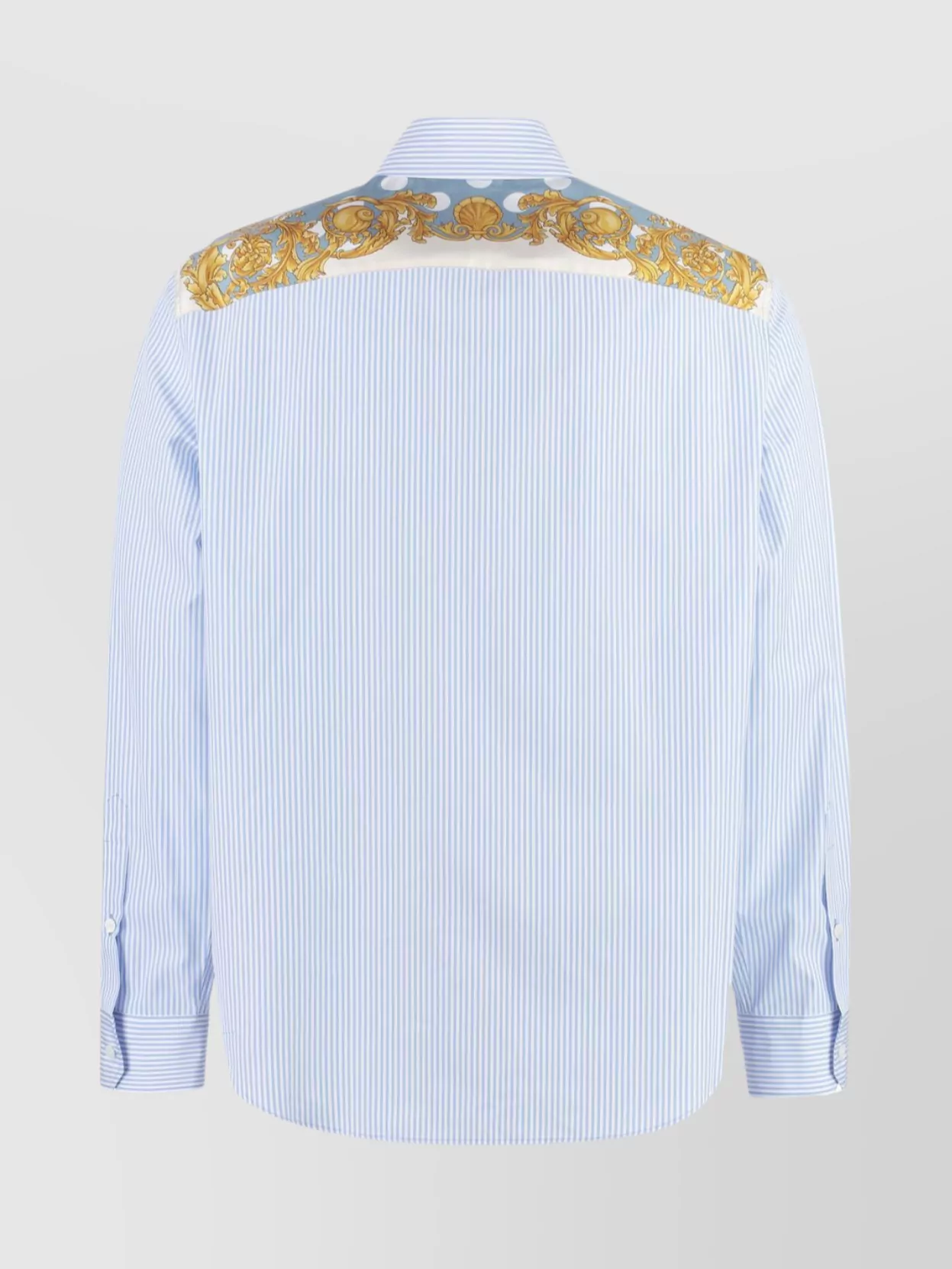 Versace Striped Pointed Collar Shirt