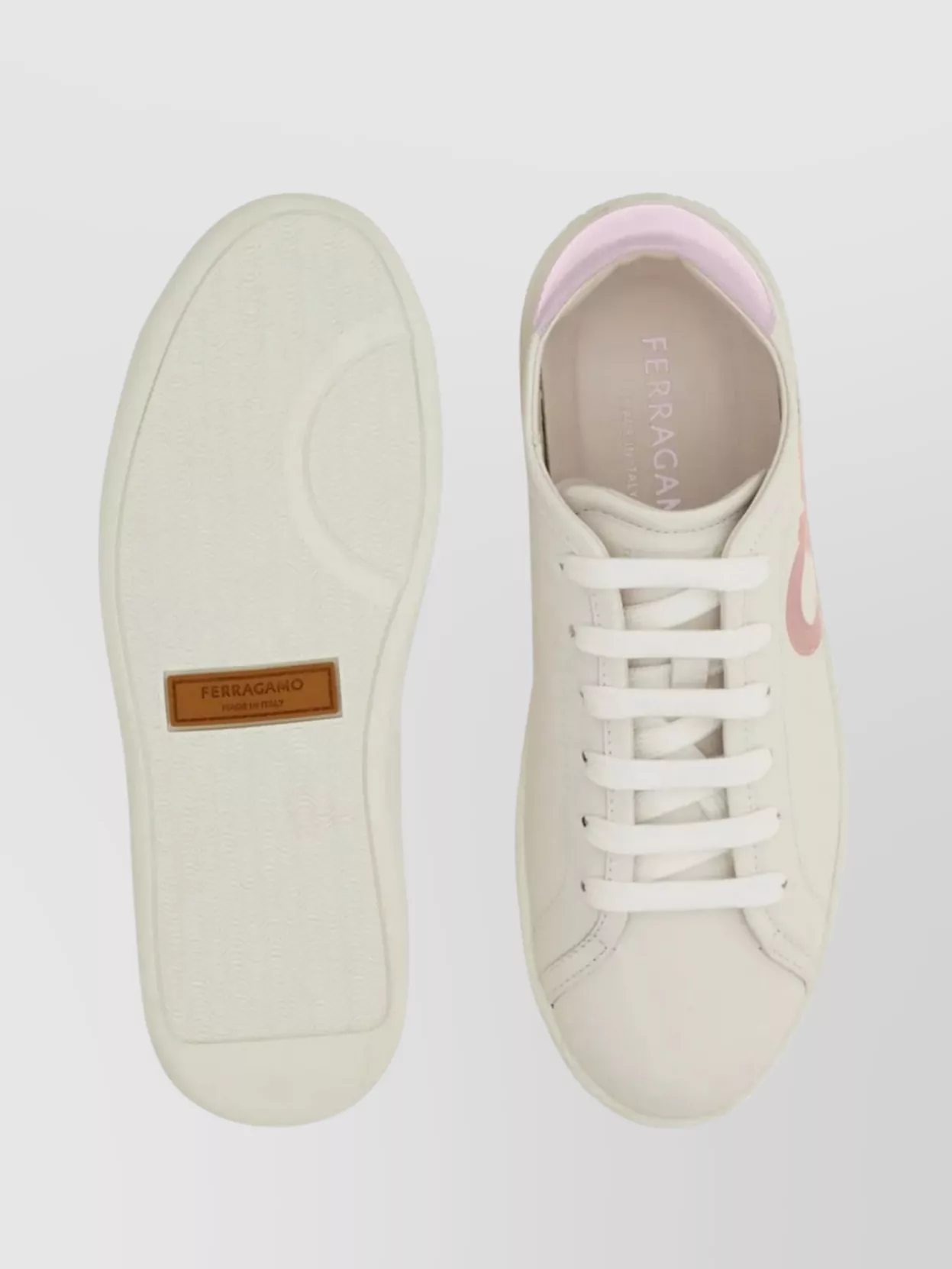 Ferragamo Contrast Heel Counter Sneakers