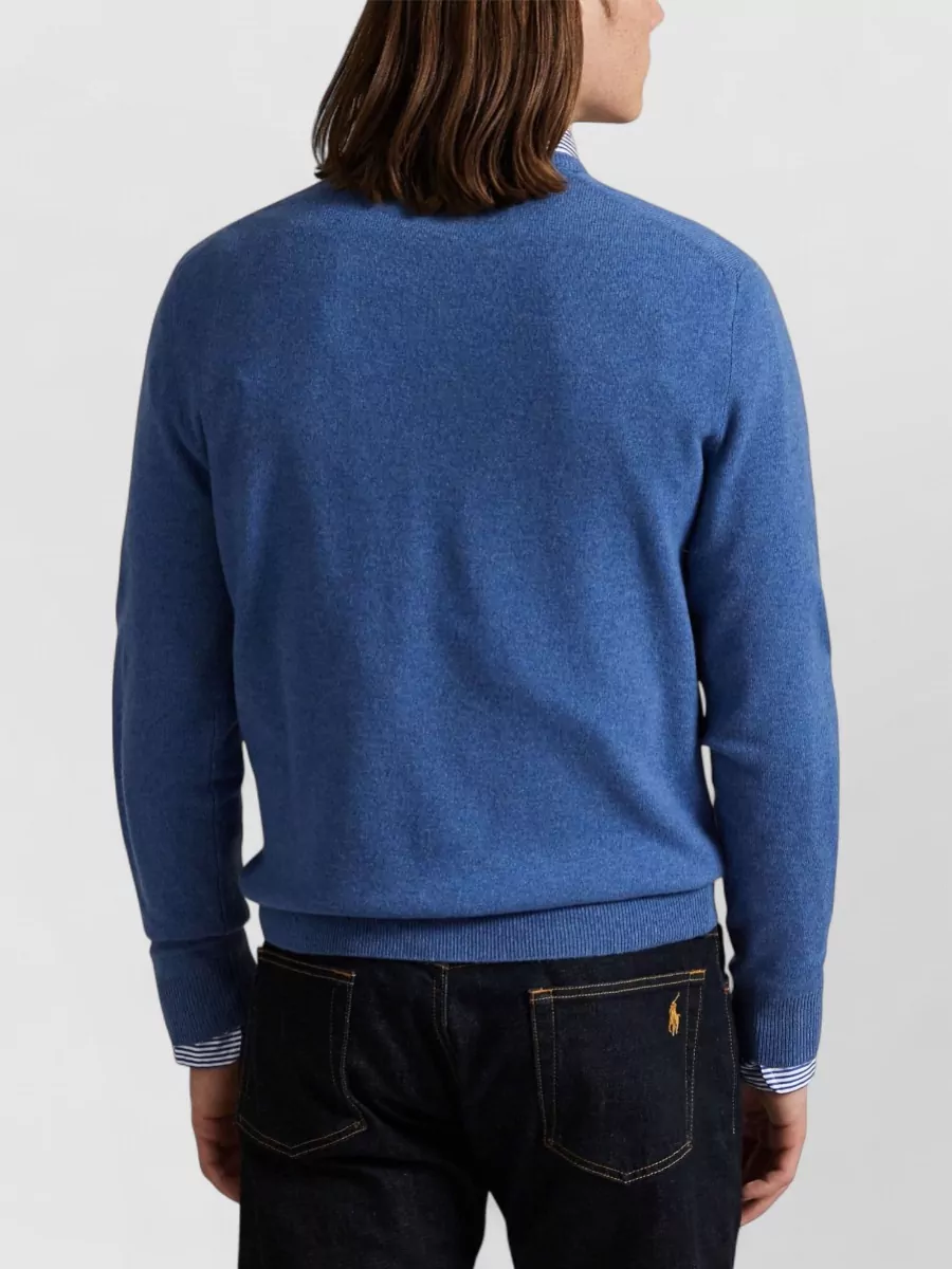 Ralph Lauren Crew Neck Sweater Logo Front Design