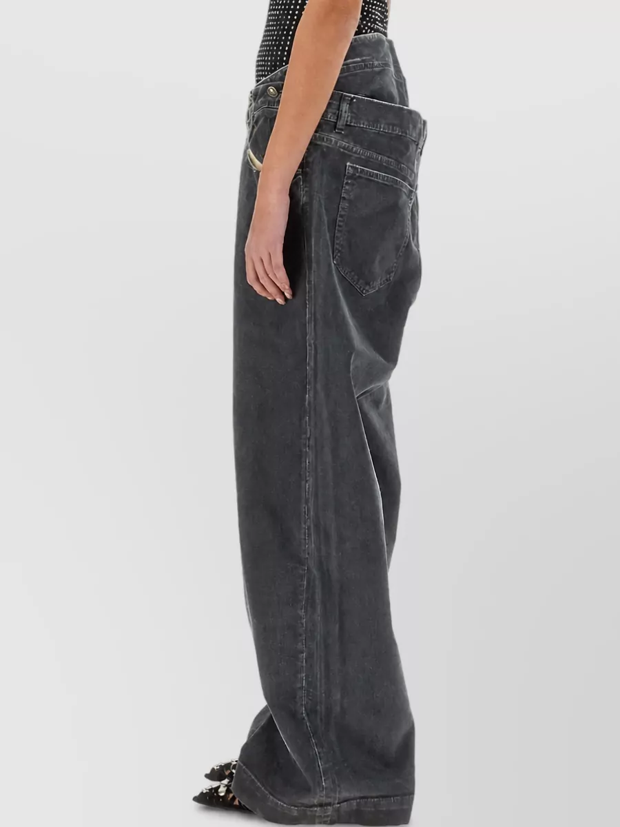 The Attico Denim Straight-Leg Jeans