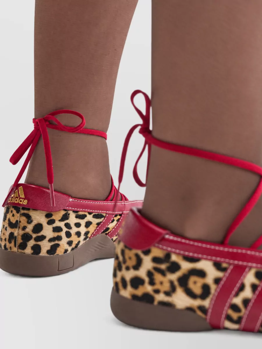 Adidas Leather Lace-Up Ballerina Shoes