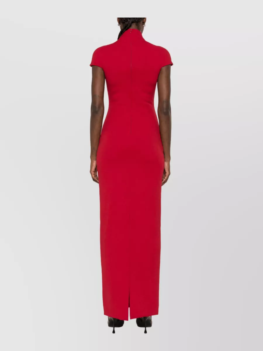 Solace London High Neck Cap Sleeve Slim Fit Maxi Dress