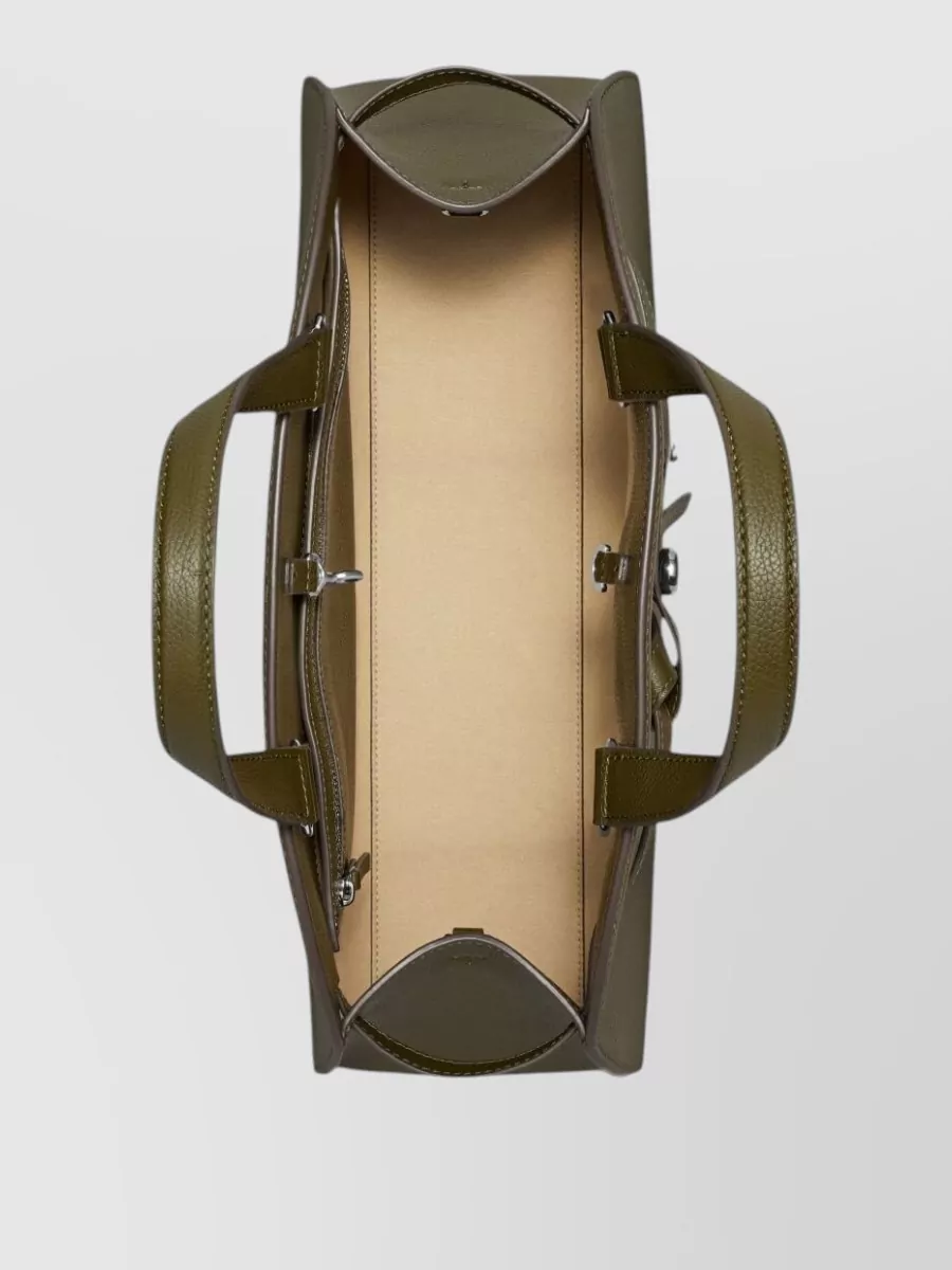 Tory Burch Romy Calf Leather Top Handle Bag