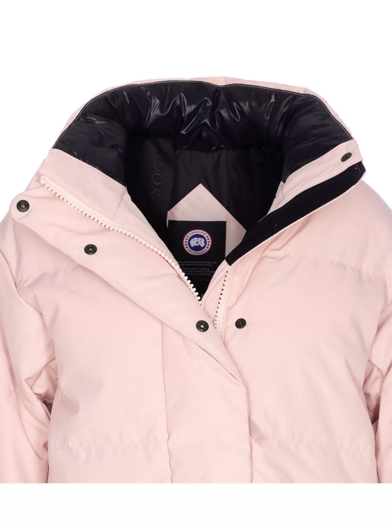 Canada Goose Long-sleeved Stand-collar Down Jacket In Pink