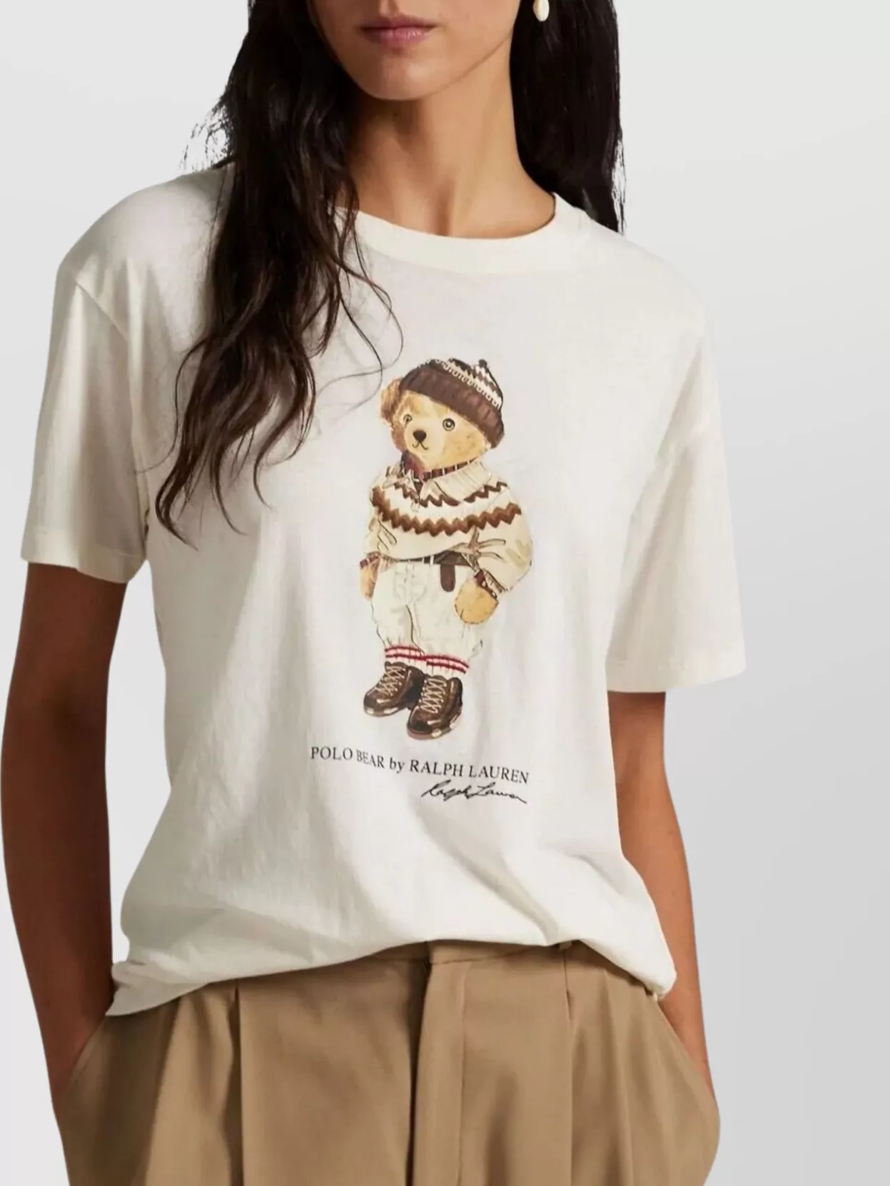 Polo Ralph Lauren Knit T-Shirt Featuring Holiday 2025 Bear