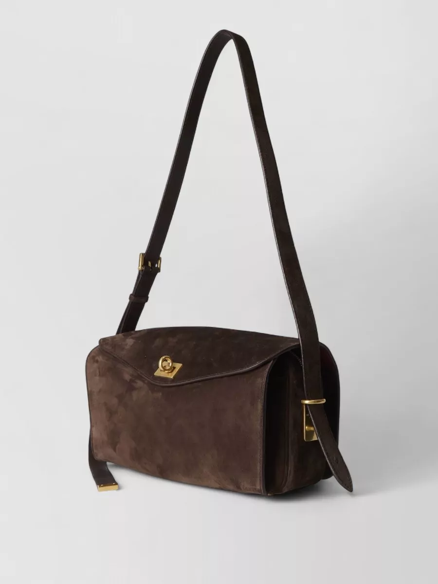 Balenciaga Medium Suede Shoulder Bag
