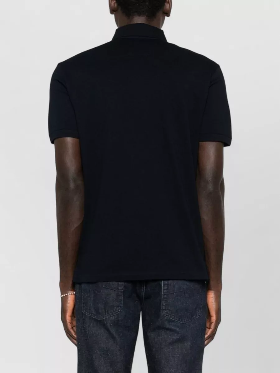 Emporio Armani Cotton Polo Shirt Logo Detail Collar
