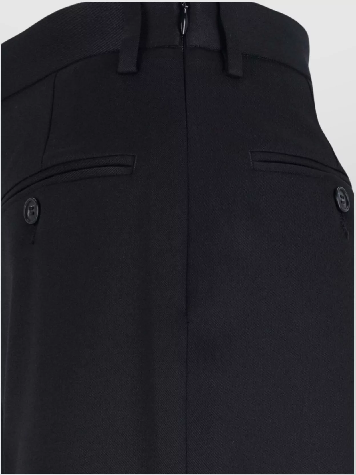 Mm6 Maison Margiela Straight Leg Trousers With Belt Loops And Buttoned Back Pockets