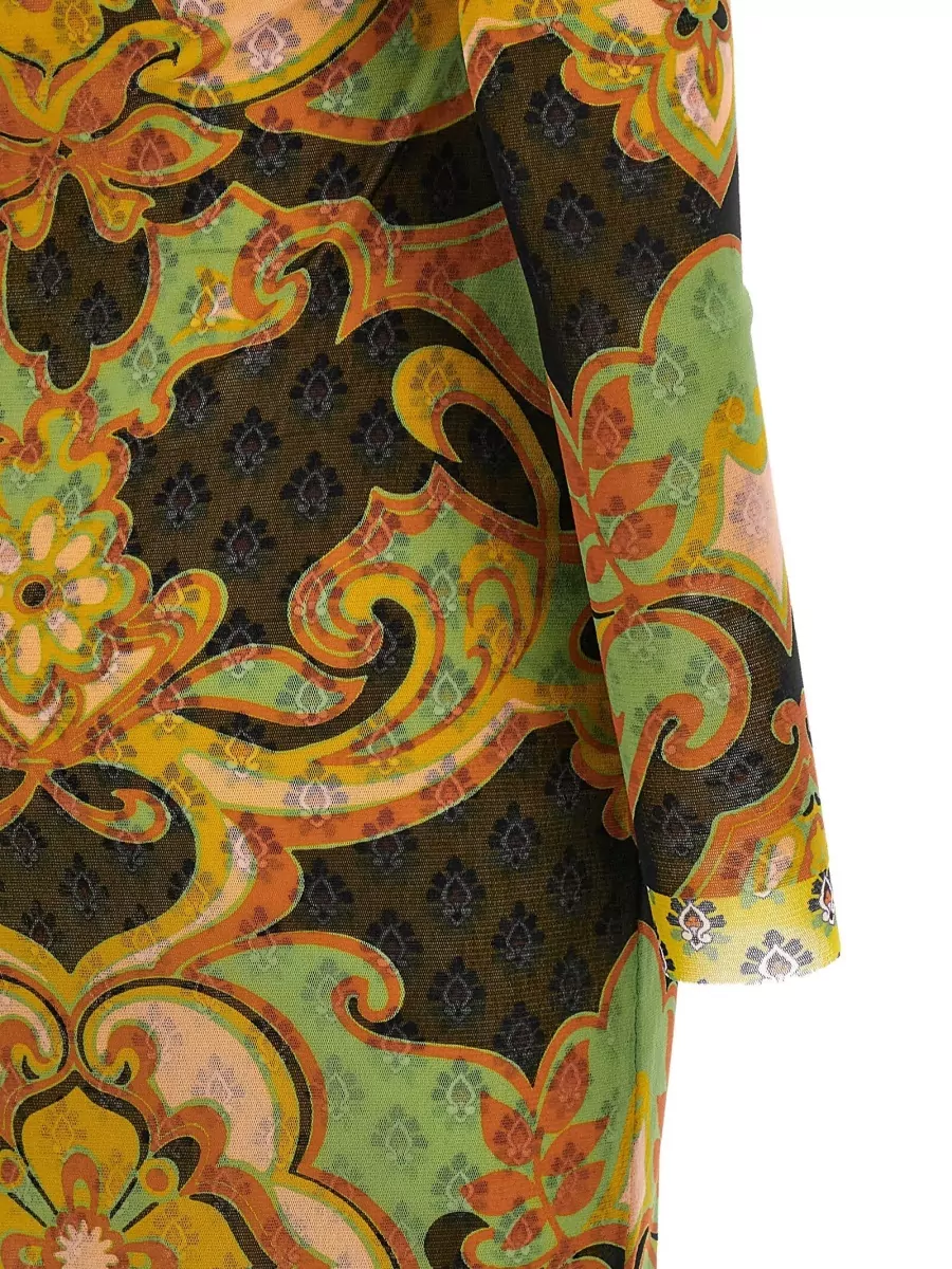 Etro Off-The-Shoulder Asymmetric Maxi Dress