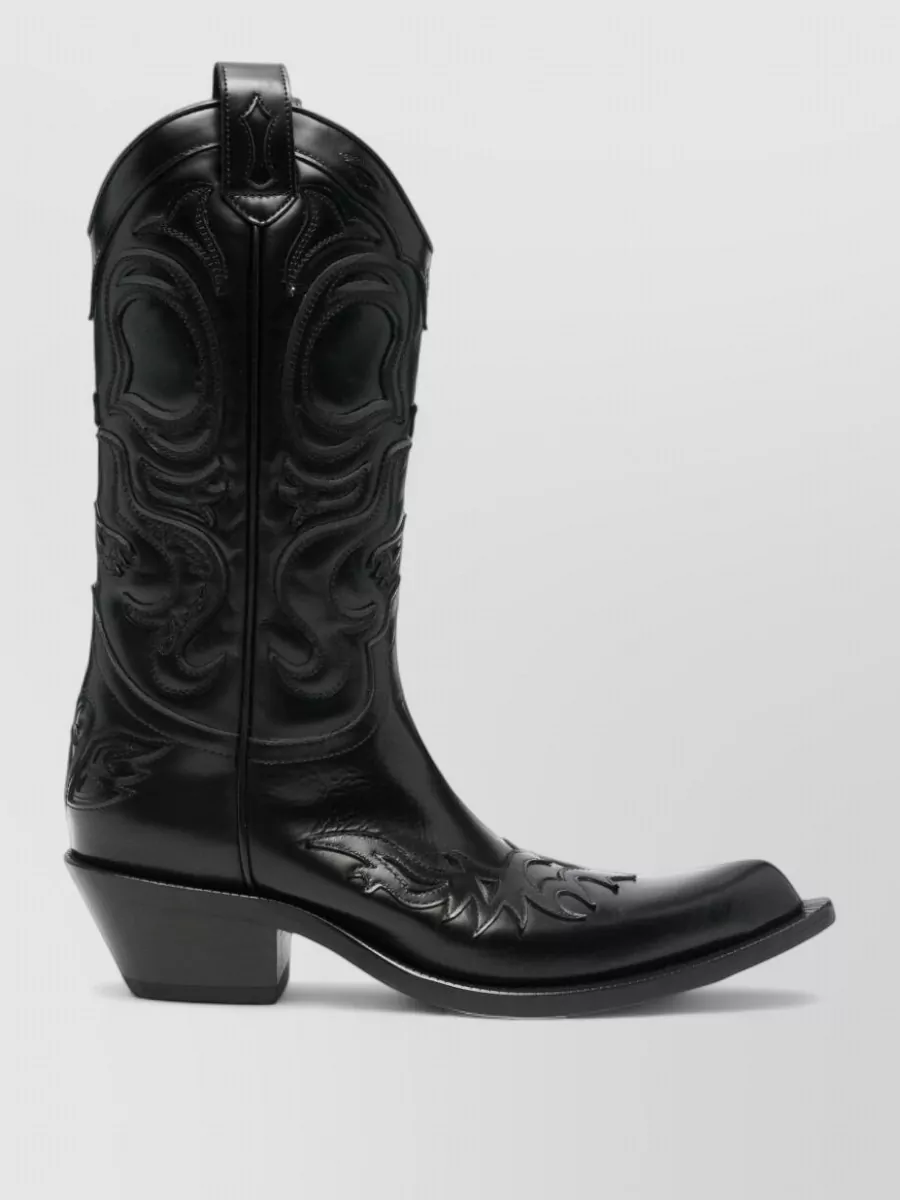 Acne Studios Leather Cowboy Boots