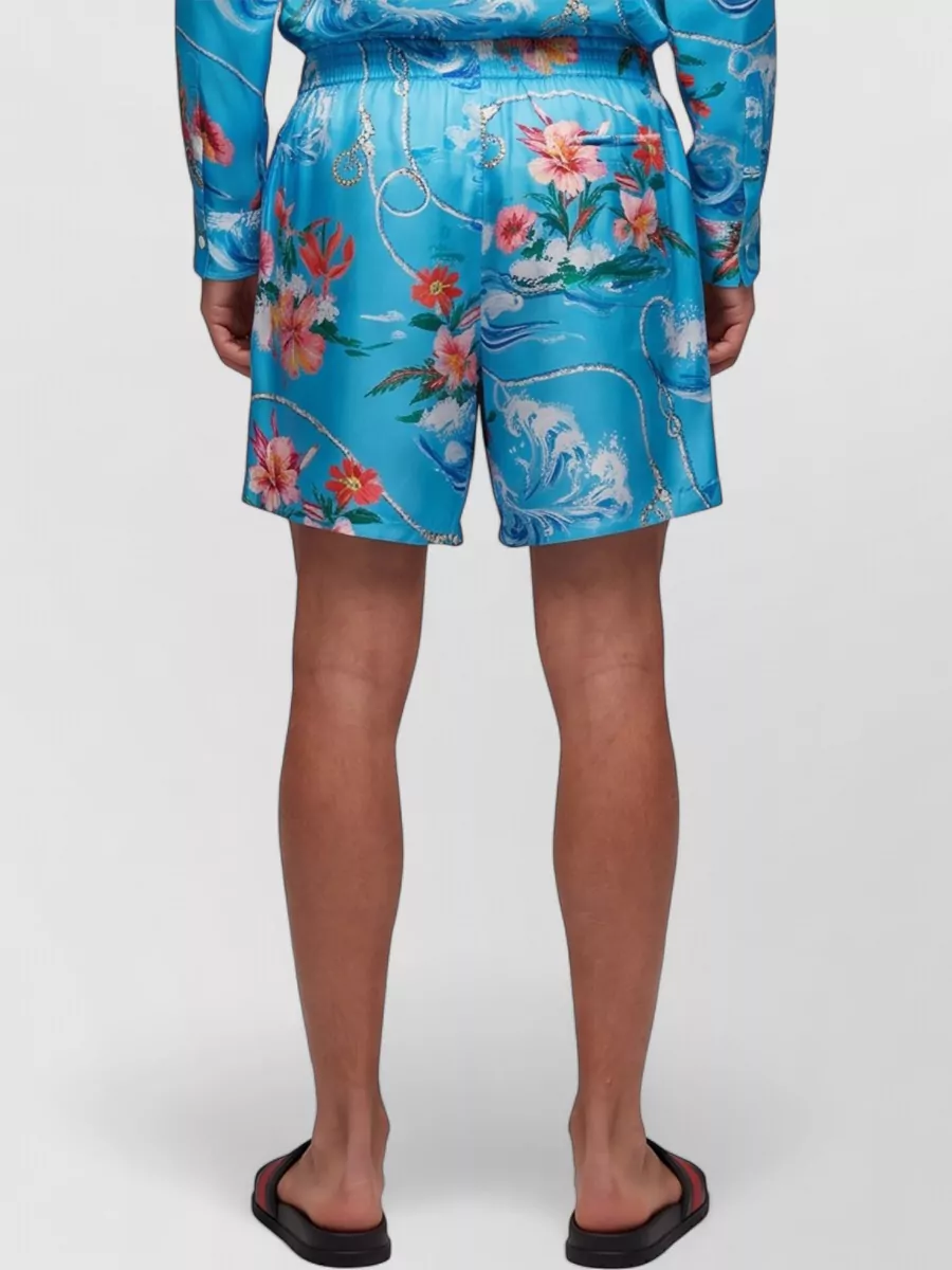 Gucci Silk Printed Swimming Trunks