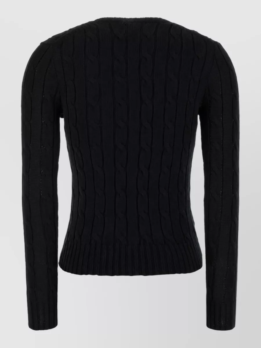 Polo Ralph Lauren Cotton Cable-Knit Slim-Fit Sweater