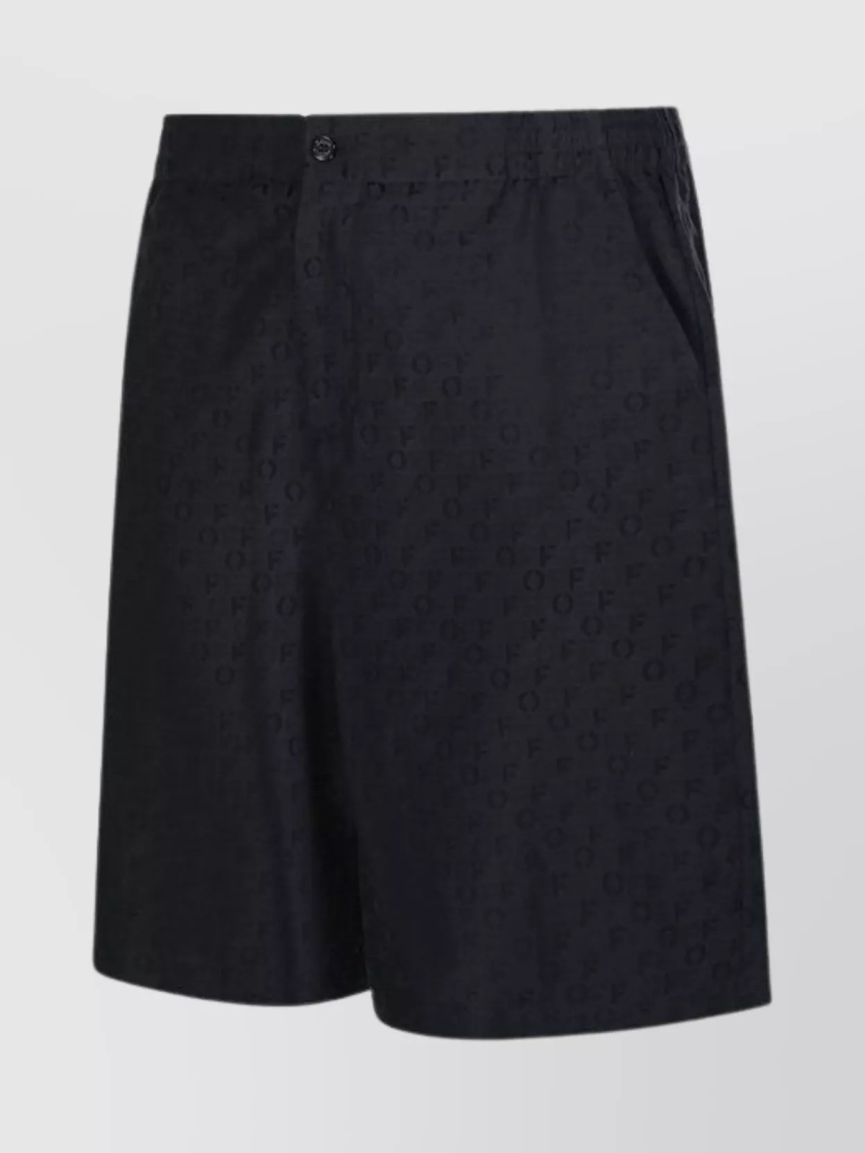 Off-White Ao Jacquard Silk Cotton Shorts