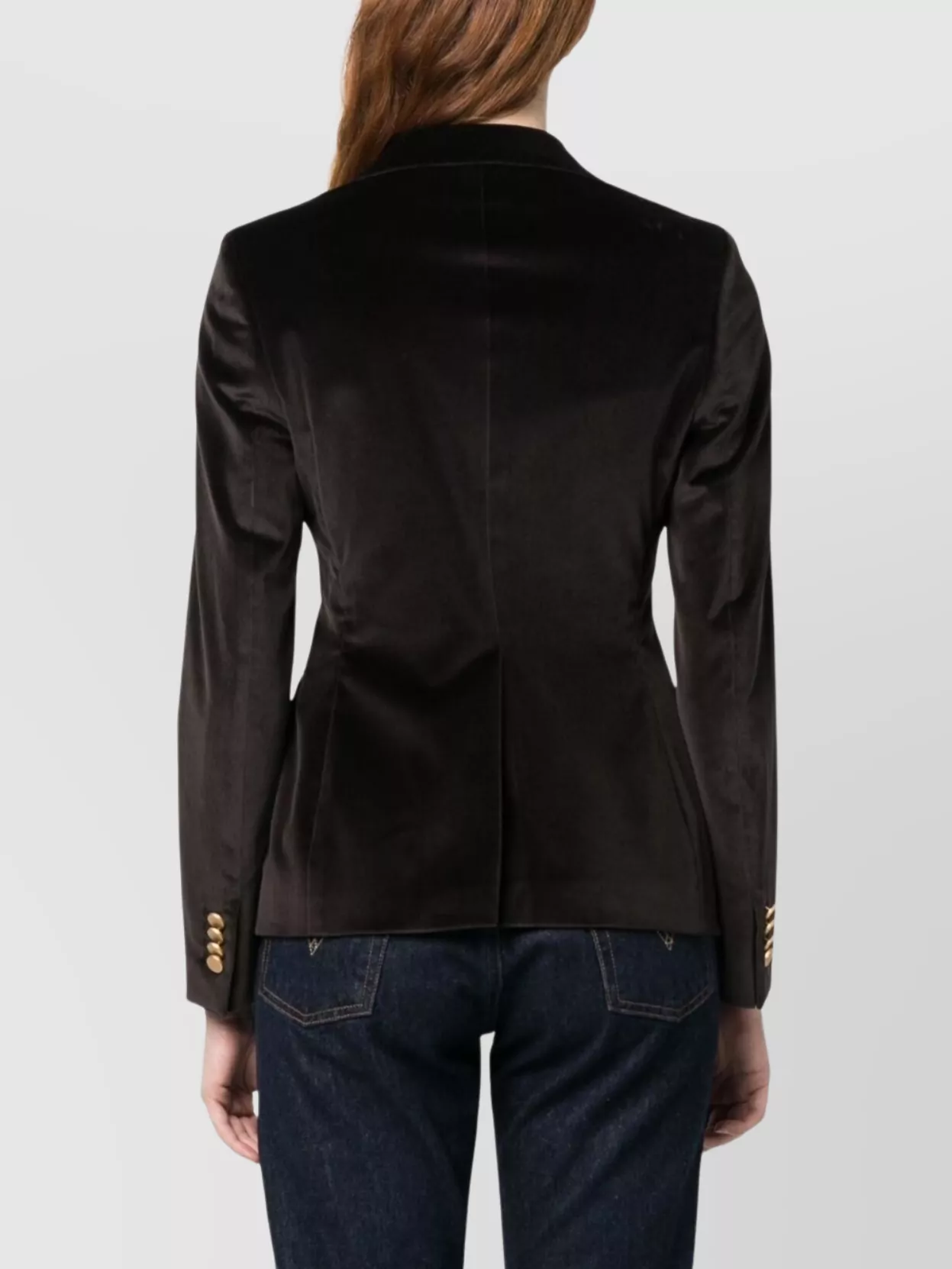 Tagliatore Alicya Double Breasted Blazer In Brown