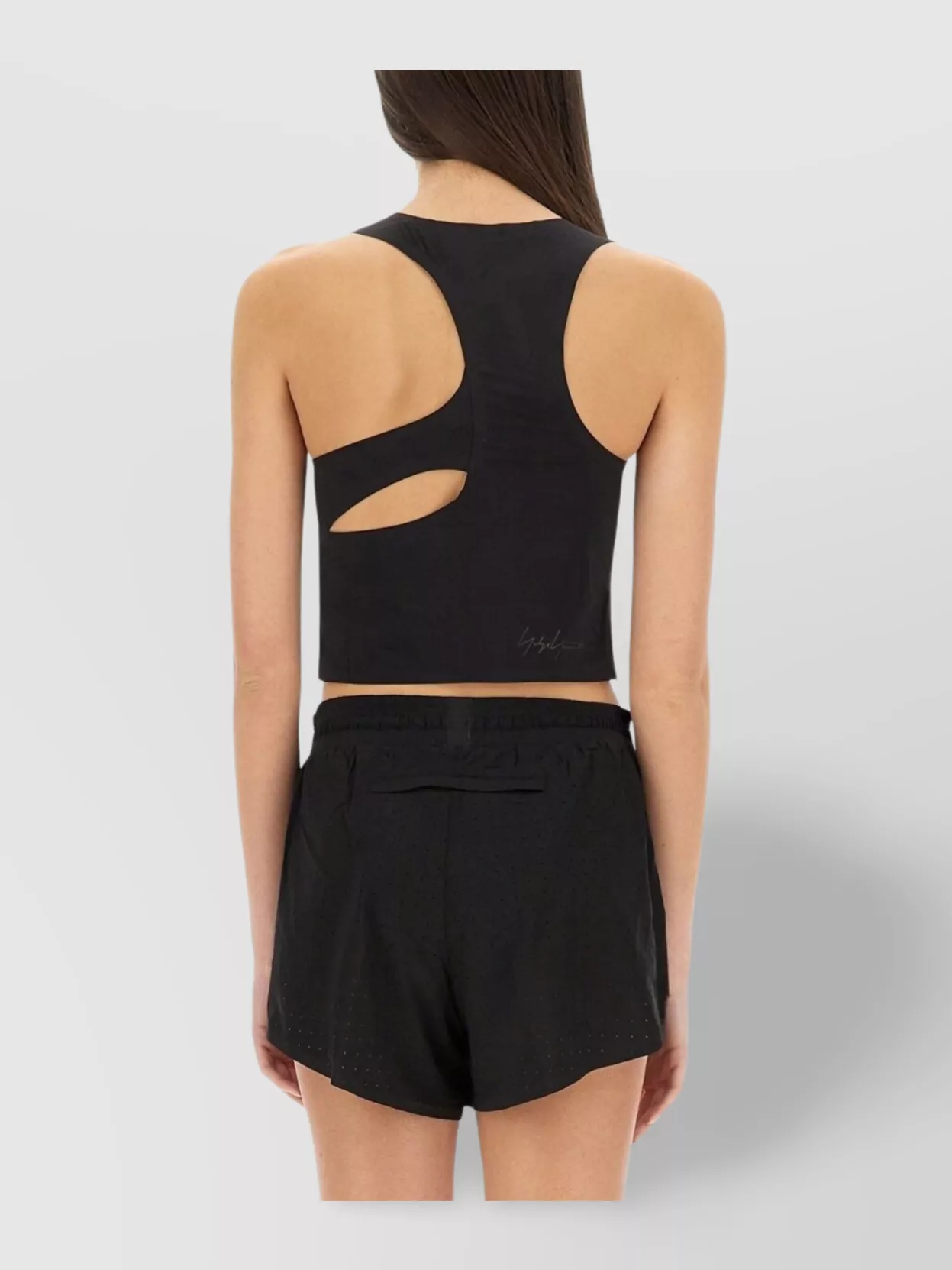 Y-3 Cropped Racerback Slim Fit Tops