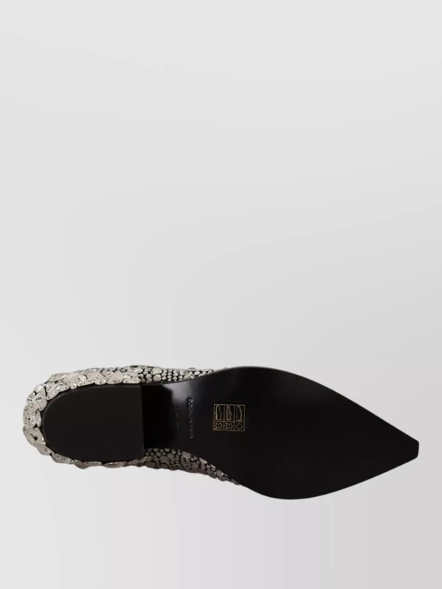Dolce&Gabbana Suede Crystal-Embellished Cowboy Boots
