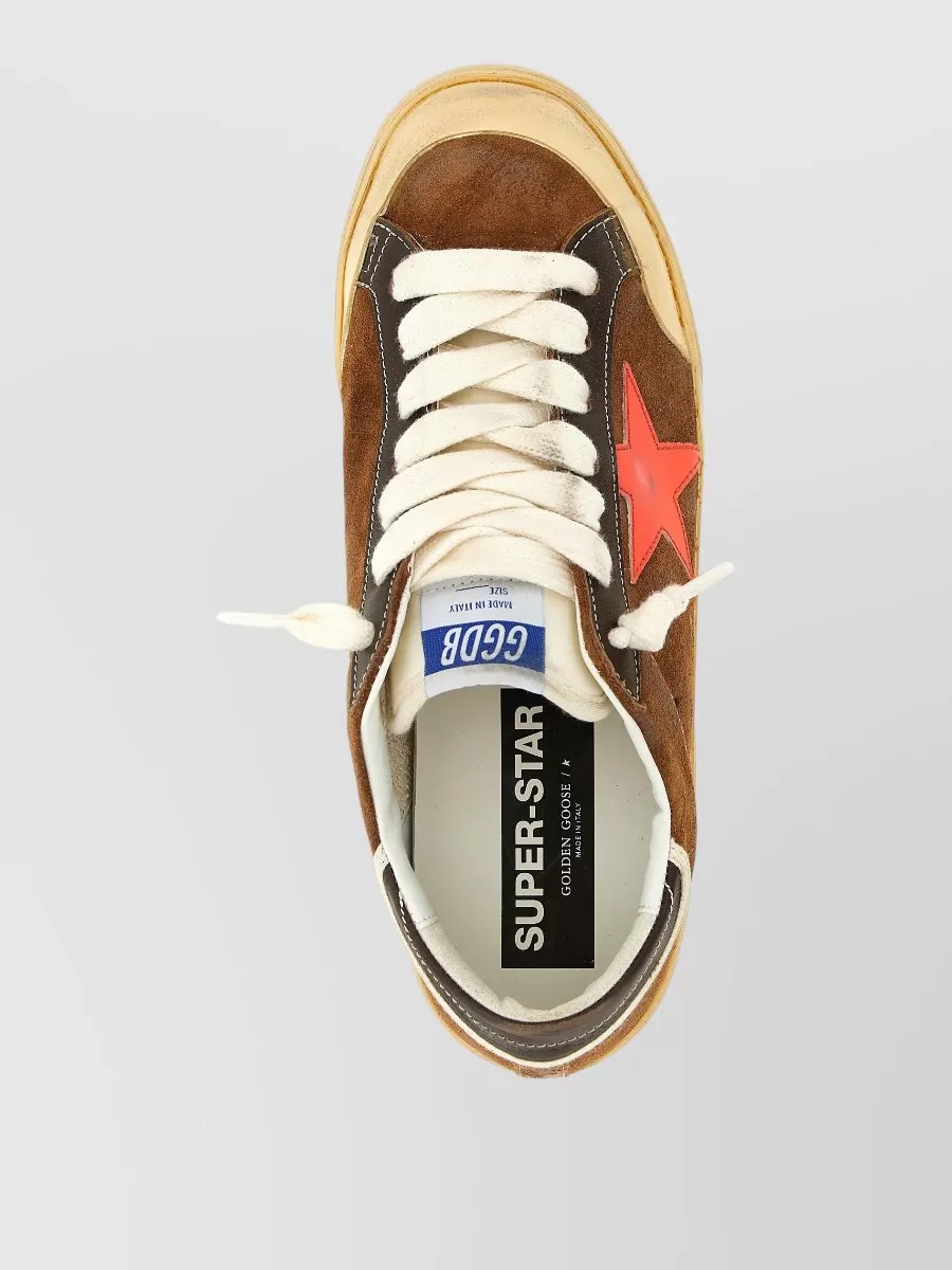 Golden Goose Leather Low-Top Sneakers