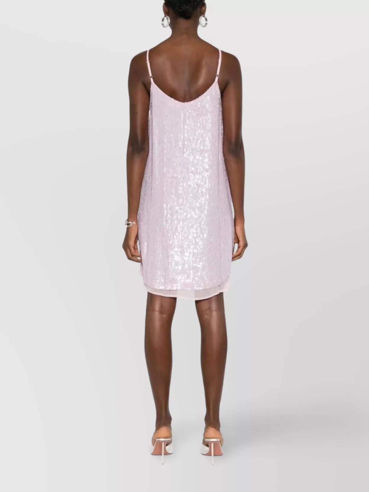 P.a.r.o.s.h Sparkling Mini Dress Adjustable Straps