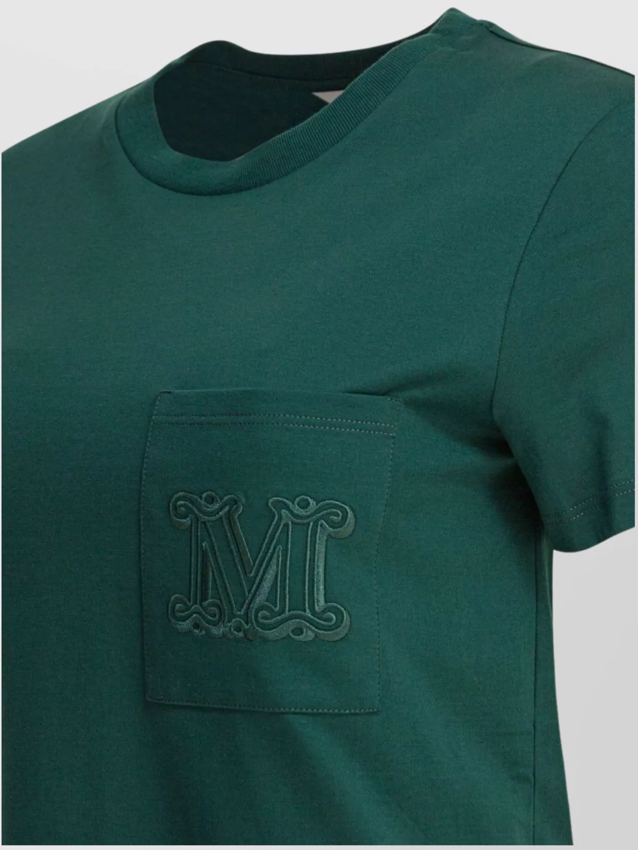 Max Mara Pocket Crew Neck Short Sleeve Tops