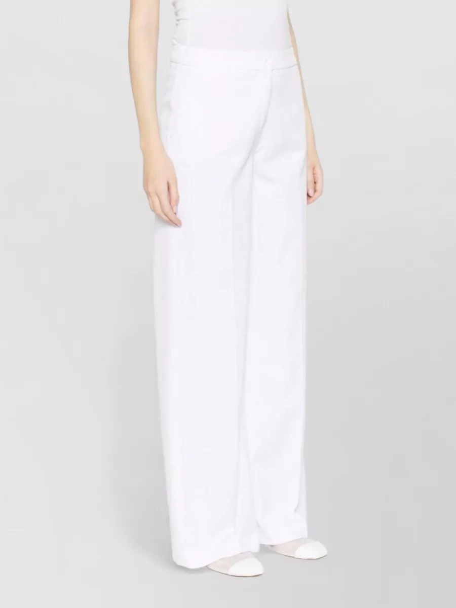 Via Masini 80 Cotton Wide-Leg Trousers