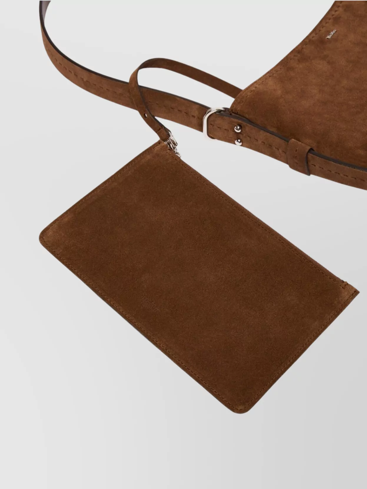 Max Mara Calfskin Shoulder Bag Adjustable Strap