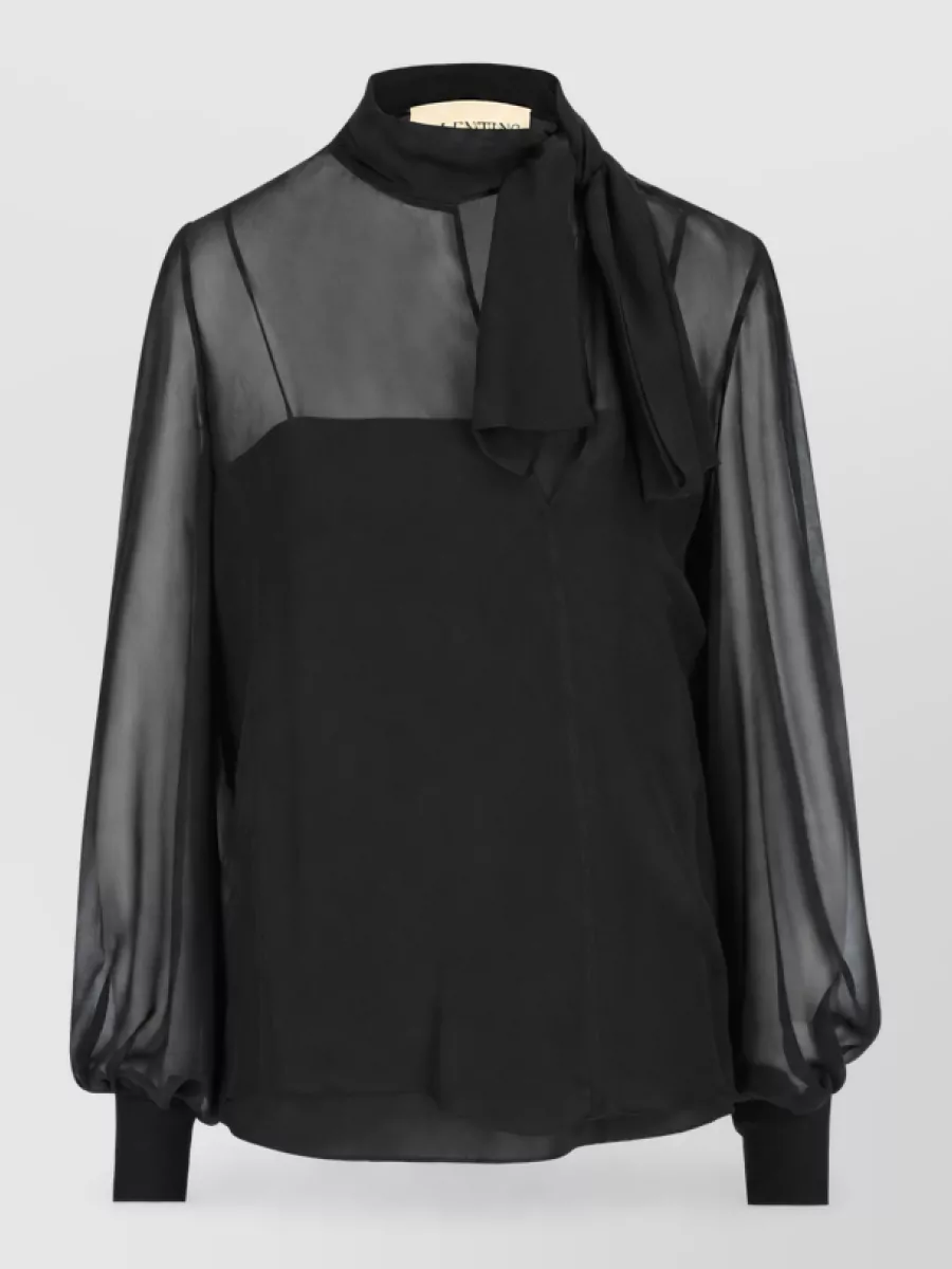 Valentino Garavani Silk long-sleeve blouse