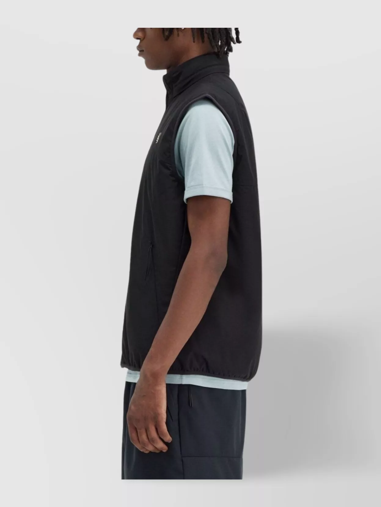Fred Perry Logo Sleeveless Vests High Collar