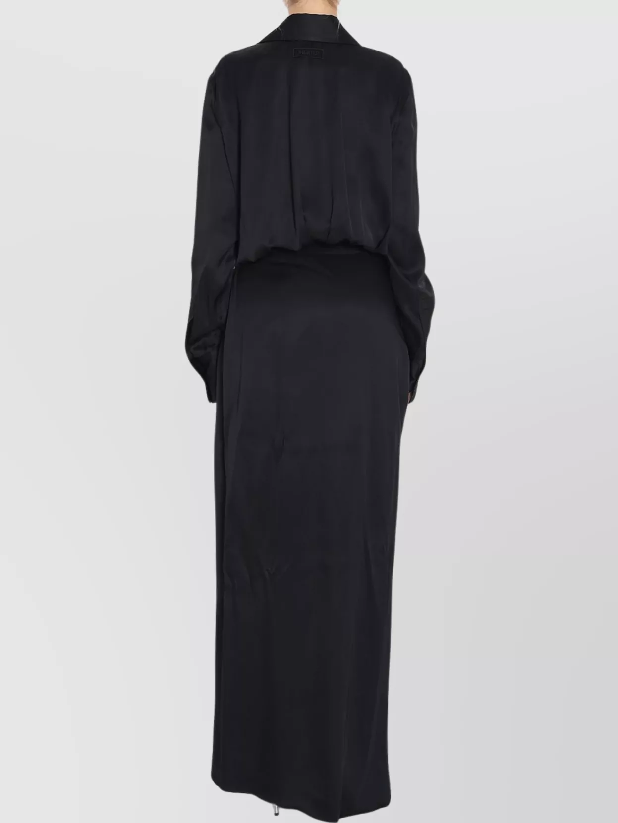 The Attico Long Shirt Dress Deep V-Neck