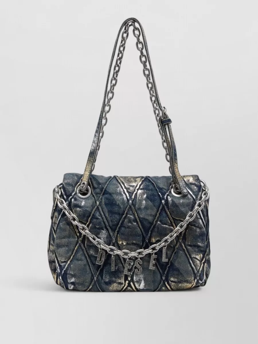 Diesel Charm-D Medium Cotton Clutch Bag