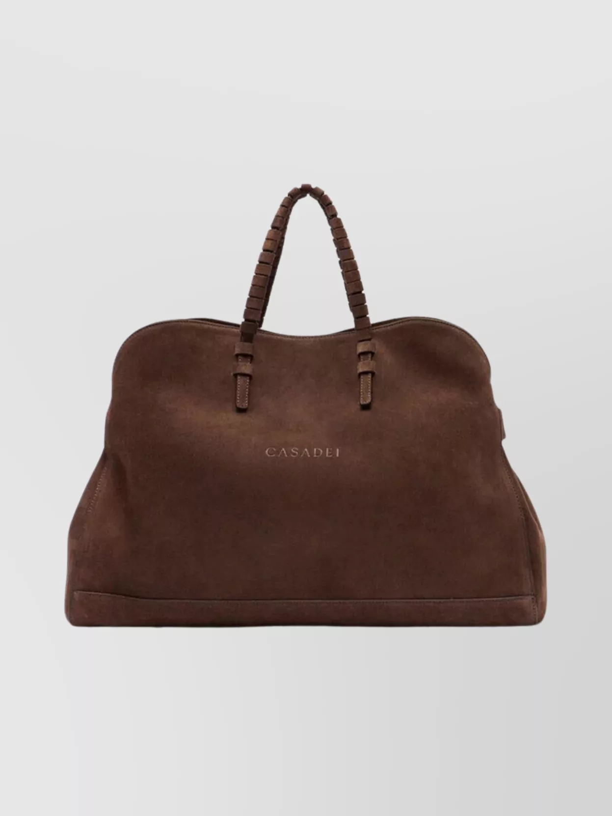 Casadei Stylish Suede Shoulder Bags With Top Handle In Brown