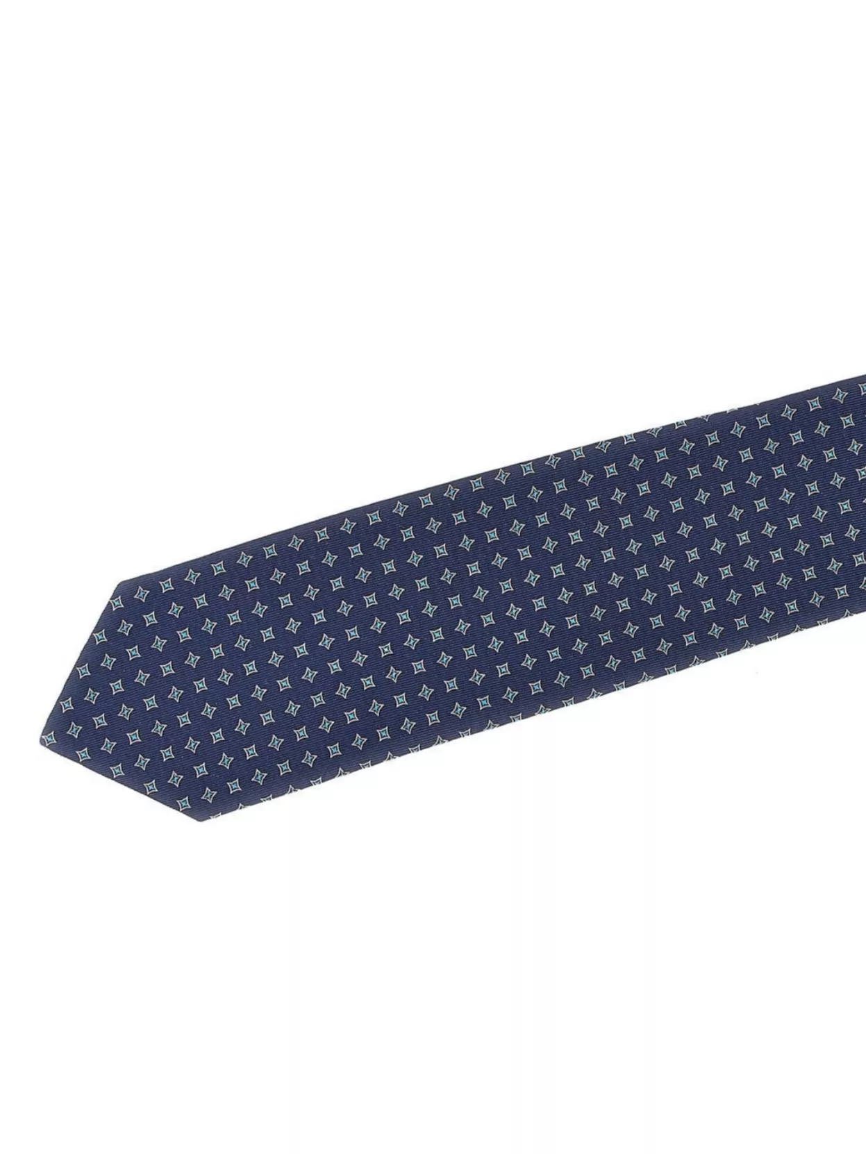 Barba Napoli Slim Pointed Tip Patterned Fabric Tie