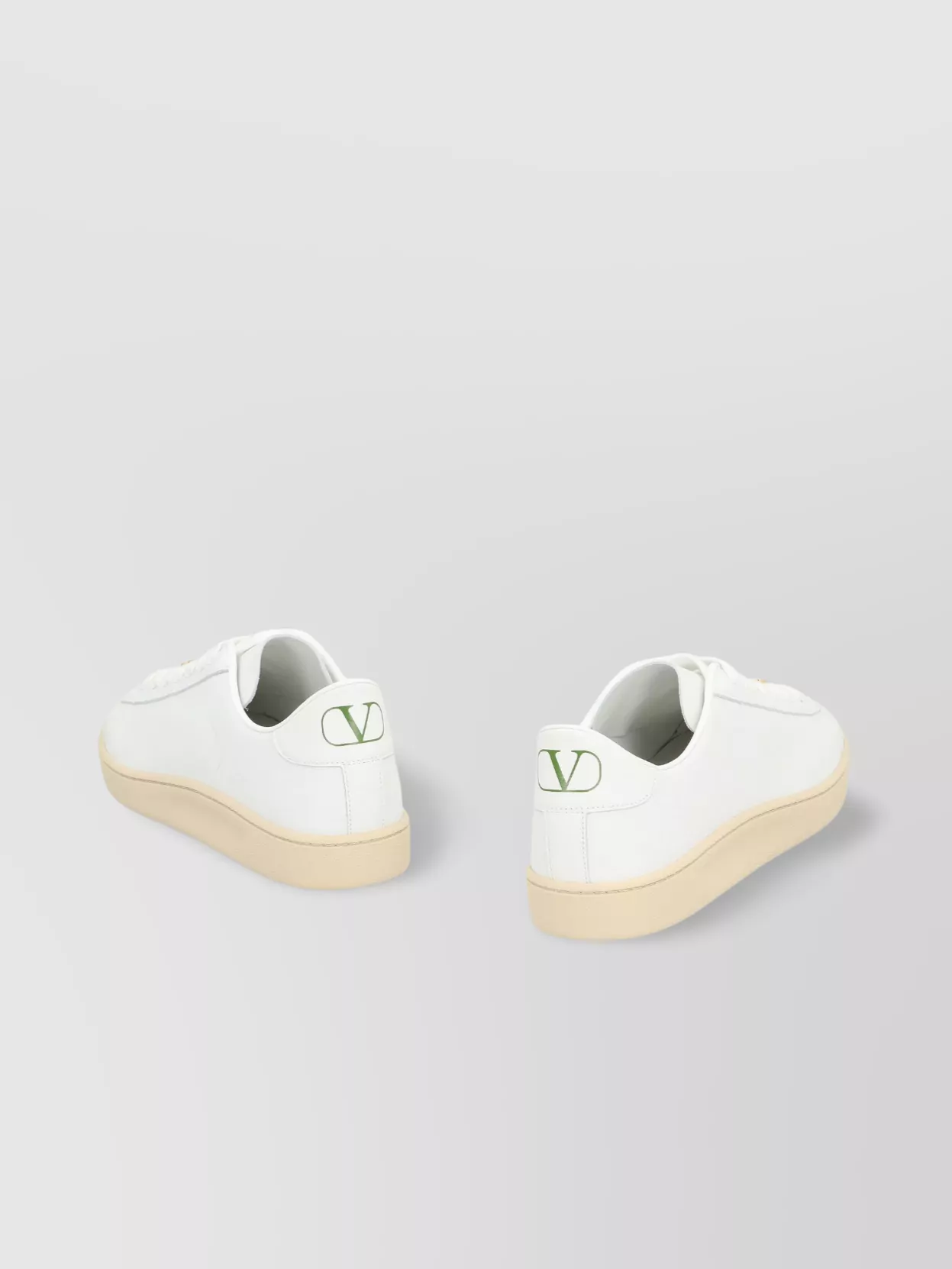 Valentino White Leather Vlogo Signature Sneakers