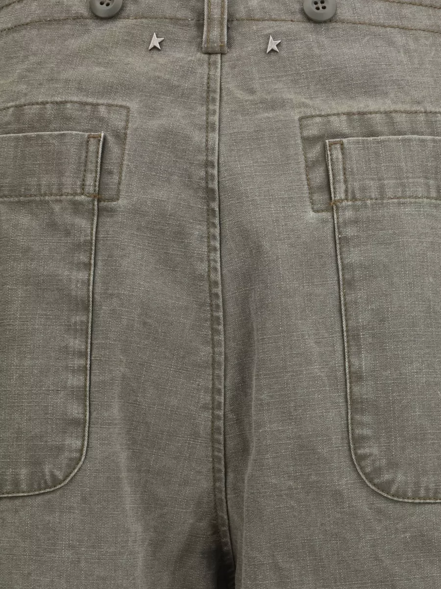 Golden Goose Relaxed-Fit Wide-Leg Chino Shorts