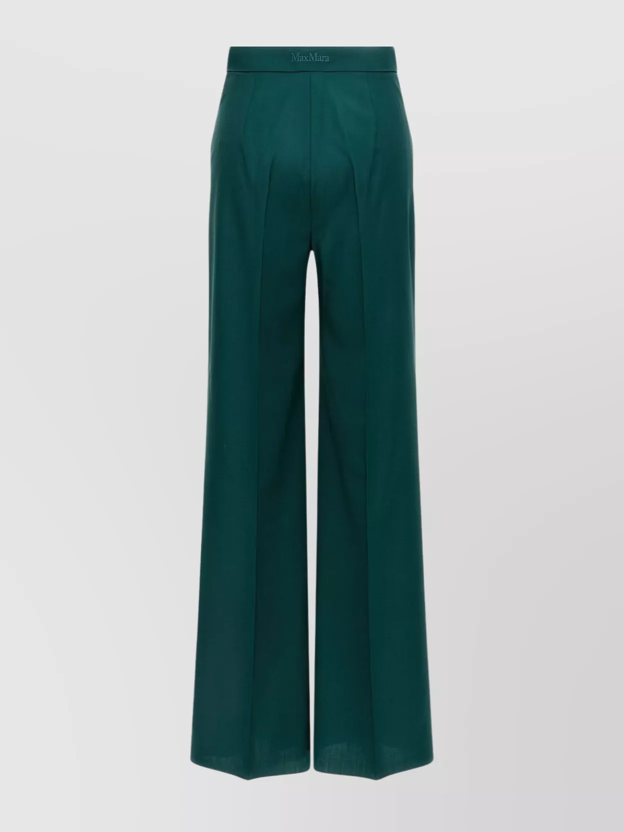 Max Mara High Waist Wide-leg Trousers With Belt Loops In Multi