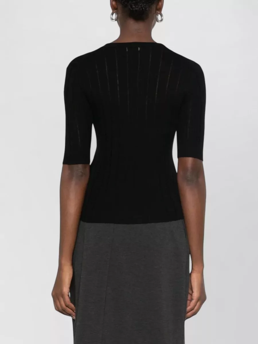 S Max Mara Silk Wool Slim-Fit Crewneck Sweater