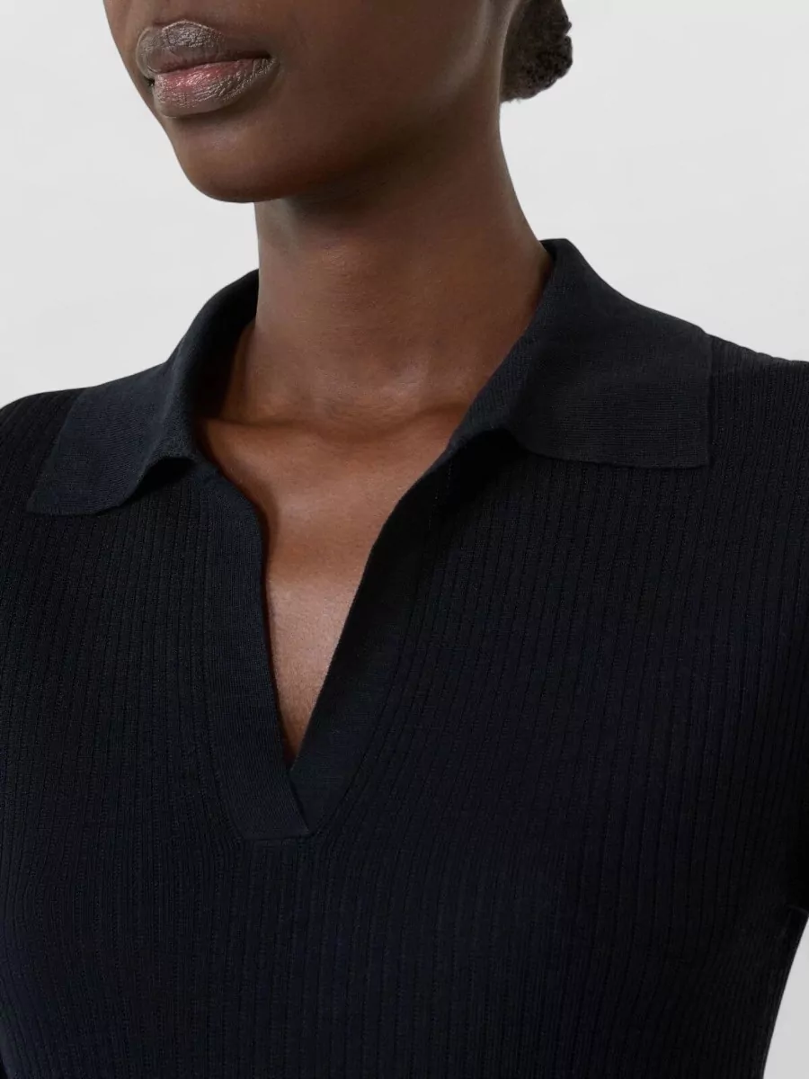 Max Mara Silk Cashmere Long-Sleeve Polo Shirt