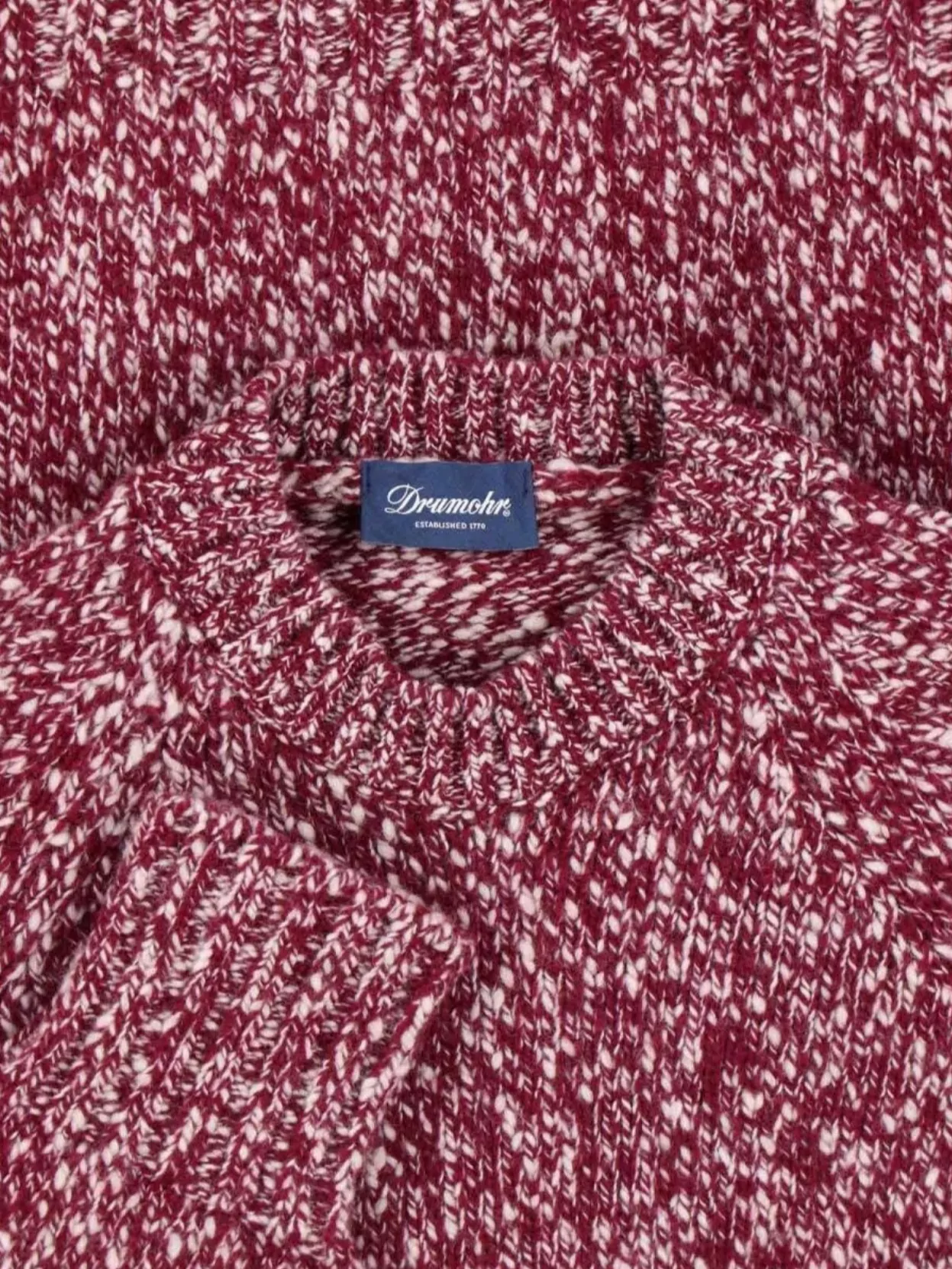 Drumohr Grape-coloured Pattern Wool Sweater In Multi