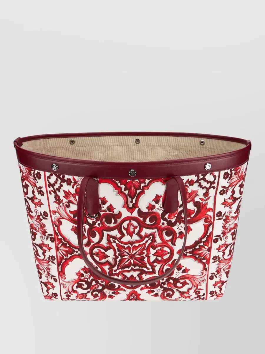 Dolce&Gabbana Majolica Print Beach Bag