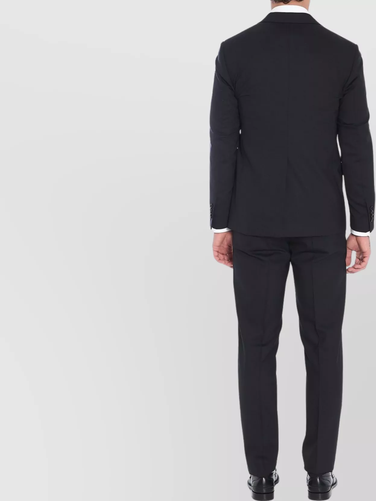 Lardini Two-piece Wool Blend Suit In Black