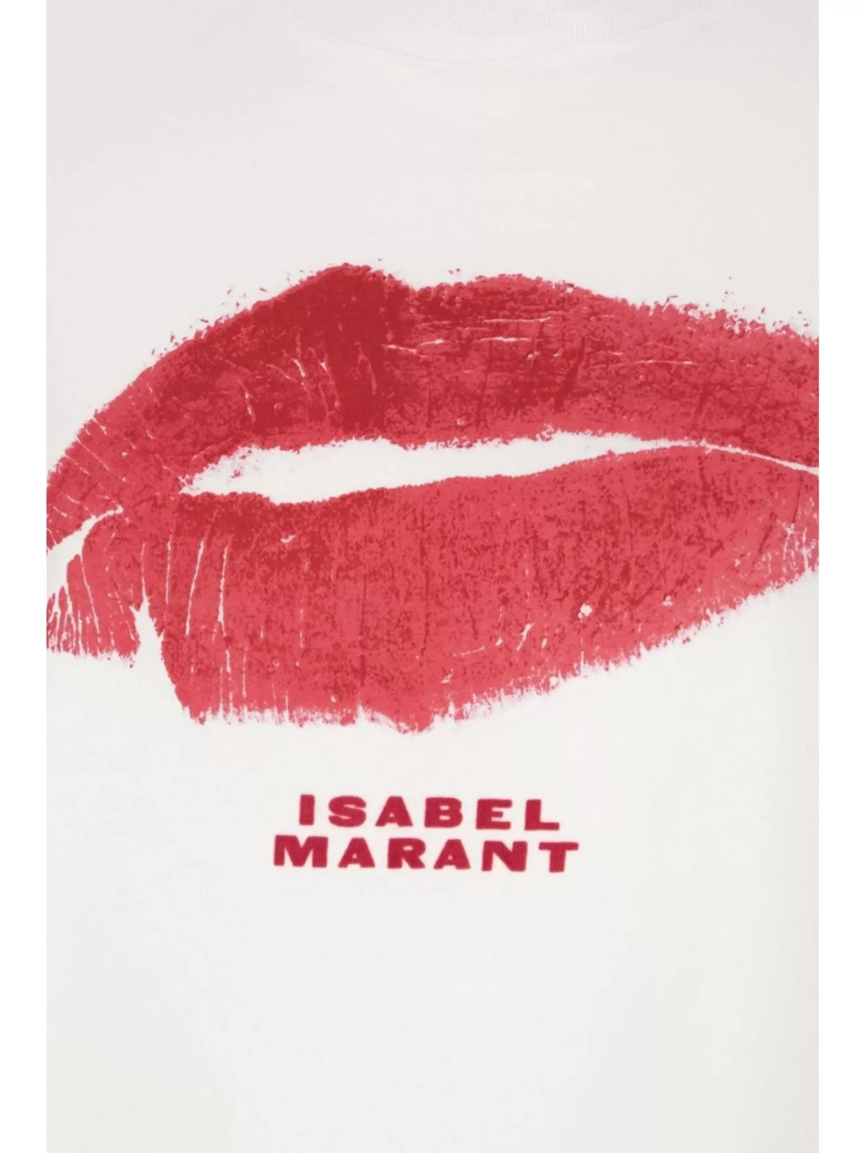 Isabel Marant Cotton T-Shirt With Crew Neck And Graphic Print