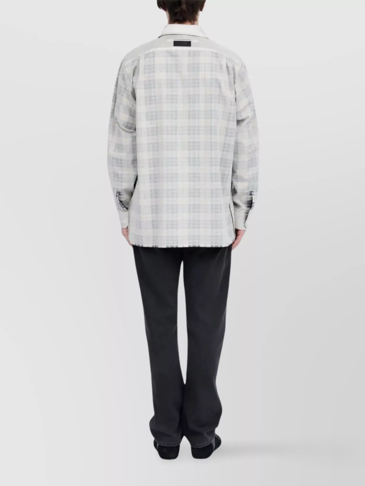 Mm6 Maison Margiela Long Sleeve Checked Plaid Shirt