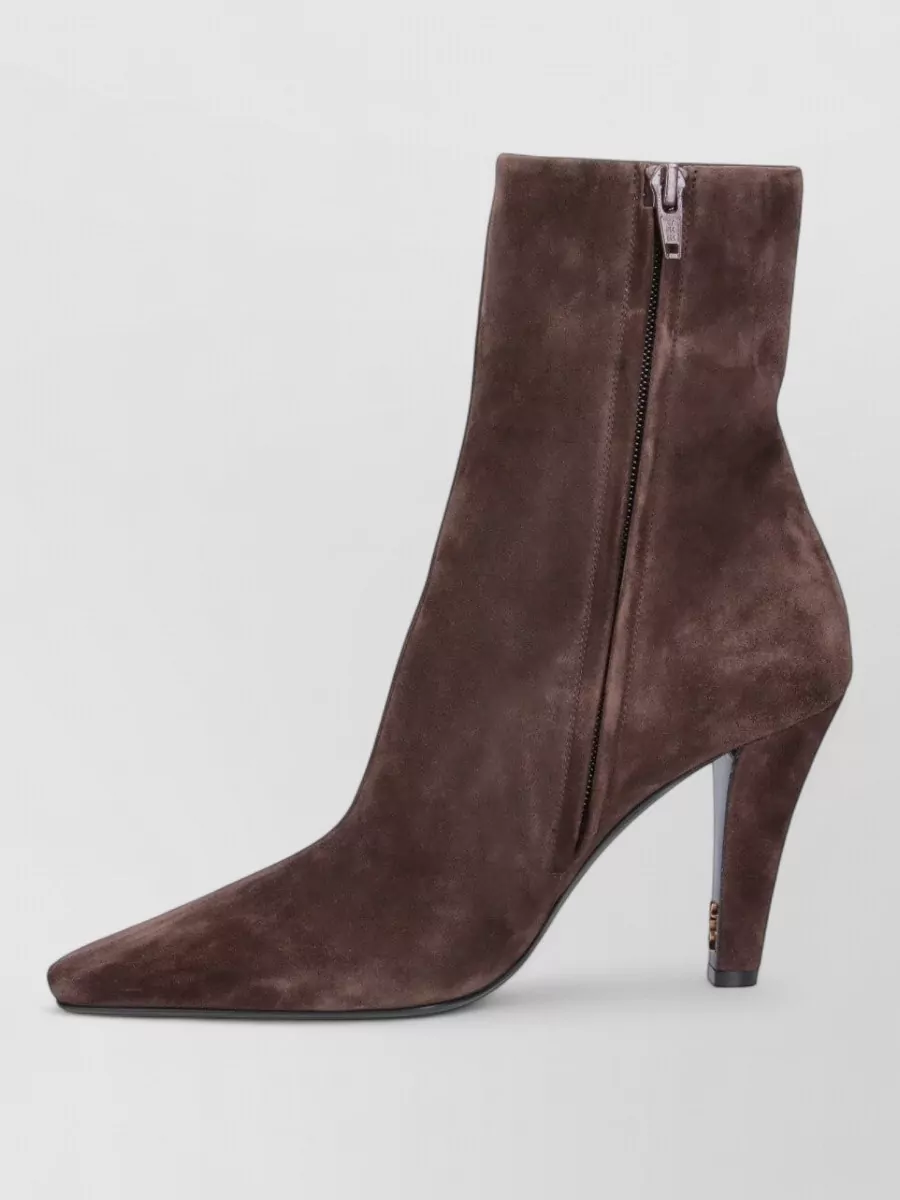 Saint Laurent Suede Ankle Boots