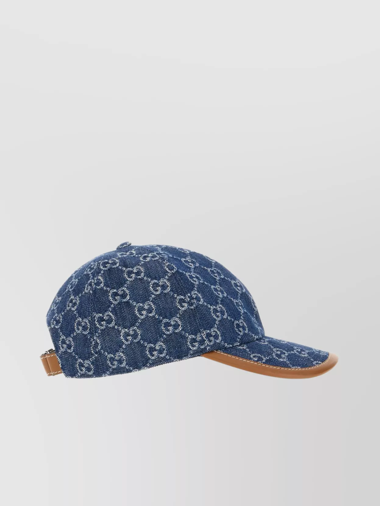 Gucci Embroidered Denim Baseball Cap
