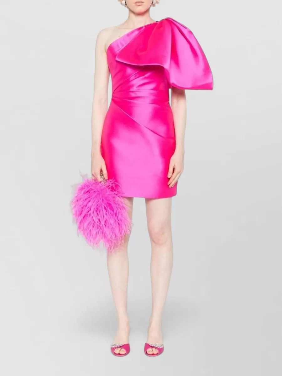 Solace London Asymmetric One-Shoulder Sleeveless Mini Dress