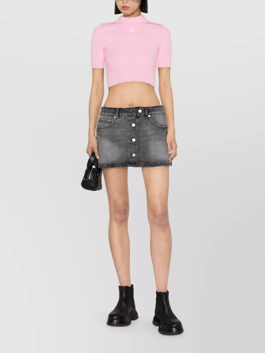 Courrèges Denim Mini Shorts