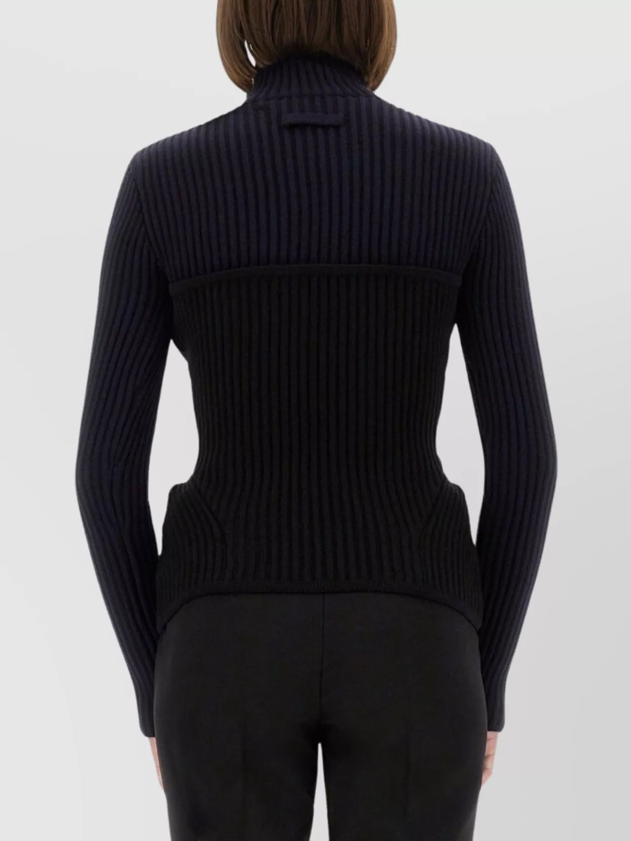 Jean Paul Gaultier Knitwear Turtleneck Ribbed Long Sleeves
