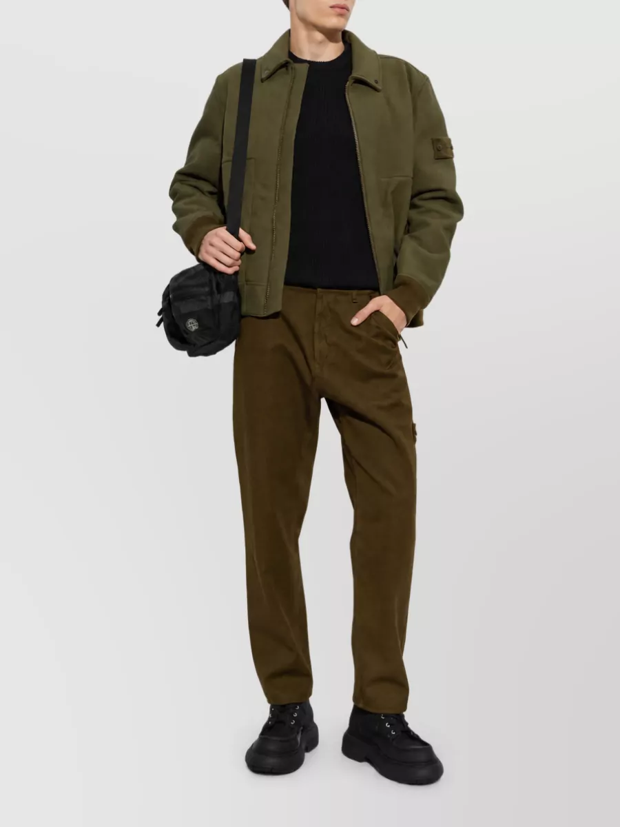 Stone Island Regular Straight-Leg Trousers