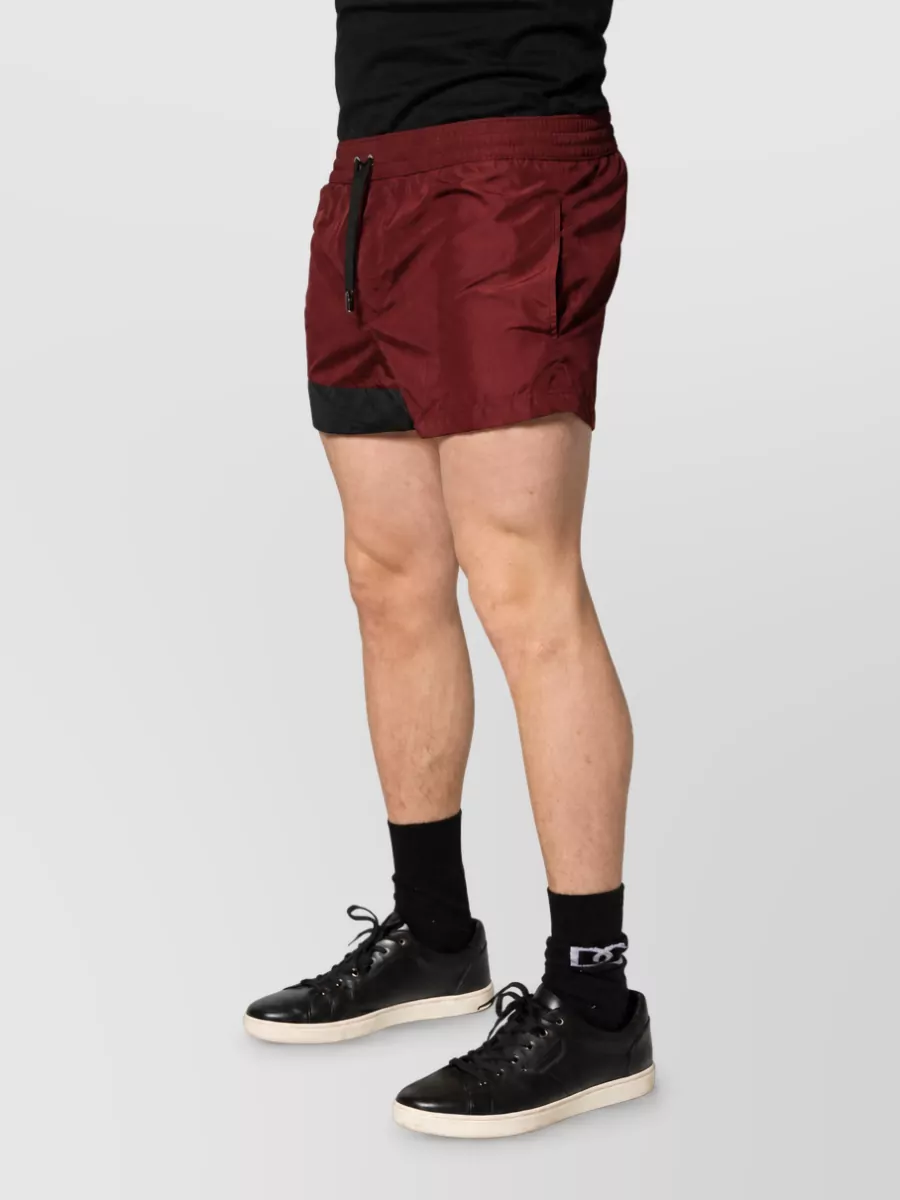 Dolce&Gabbana Polyester Cargo Swim Shorts