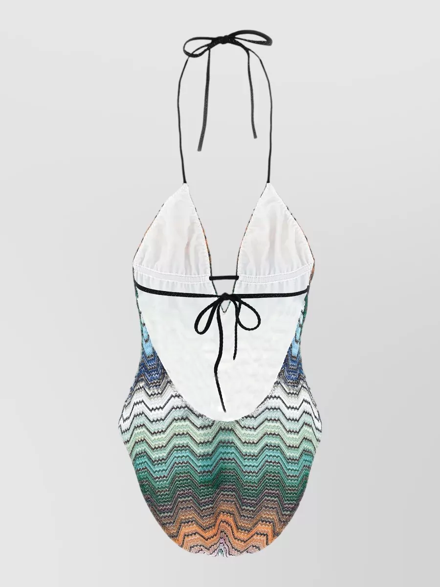 Missoni Greek Motif One-Piece Swimsuit