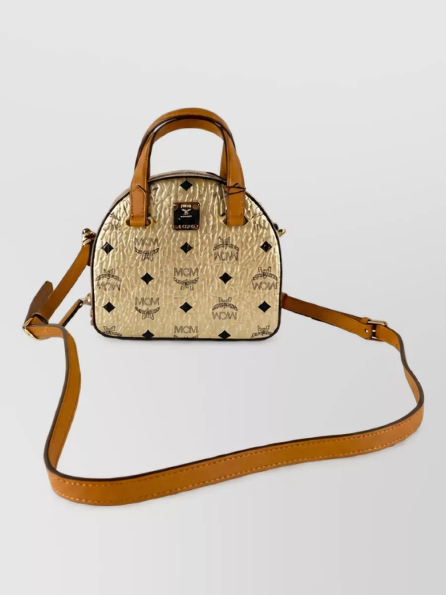 Mcm München Mini Leather Shoulder Bag